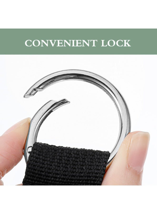 2 PCS Suitcase Strap, Adjustable Luggage Straps to Connect Two Suitcases, Travle Belt with J Hook for Carry on Extra Backpack, Travel Attachment Accessories for Connecting Your Luggage Jacket (Black) - Image 5